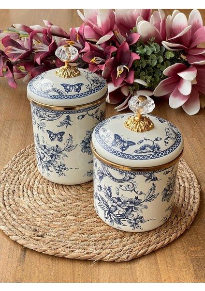 Blue Emaye Kavanoz-15 cm fiyatları