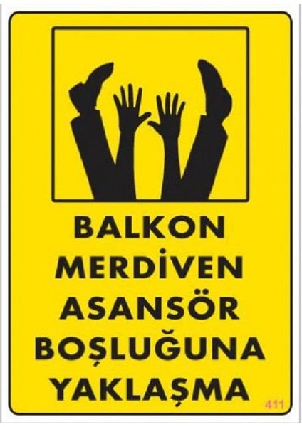 Balkon Merdiven Asansör Boşluğuna Yaklaşma