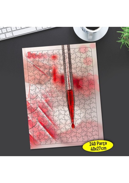 Kan Testi Biyokimya 240 Parça Puzzle Yapboz TABLO-92562349