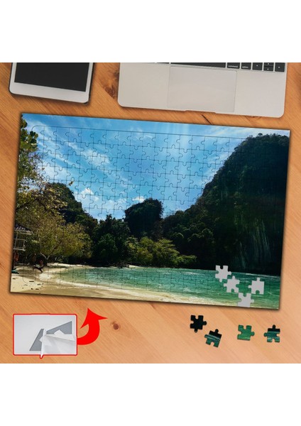 Ağaçlarla Kapalı Göl 240 Parça Puzzle Yapboz TABLO-S999