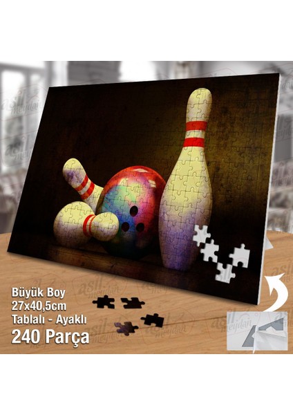 Asil Hobi - Bowling - Kuka - Top- Oyun - Spor - Yapboz - Ayak Destekli 240 Parça Puzzle fiyatları