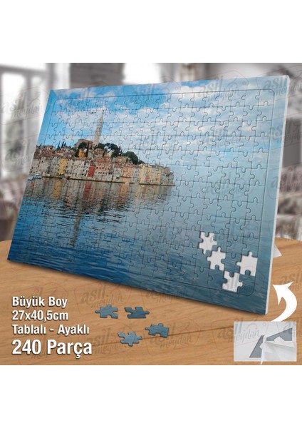 Asil Hobi Deniz - Şehir - Yansıma - Manzara Yapboz-Ayak Destekli Çerçeveli 240 Parça Puzzle fiyatları