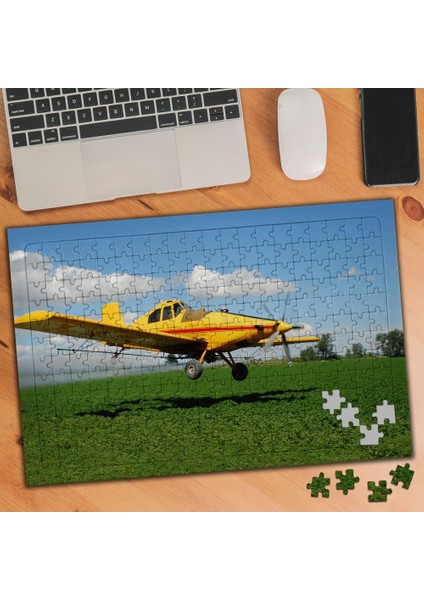 Böcek Ilaçlama Uçağı 240 Parça Puzzle Yapboz TABLO-57803041