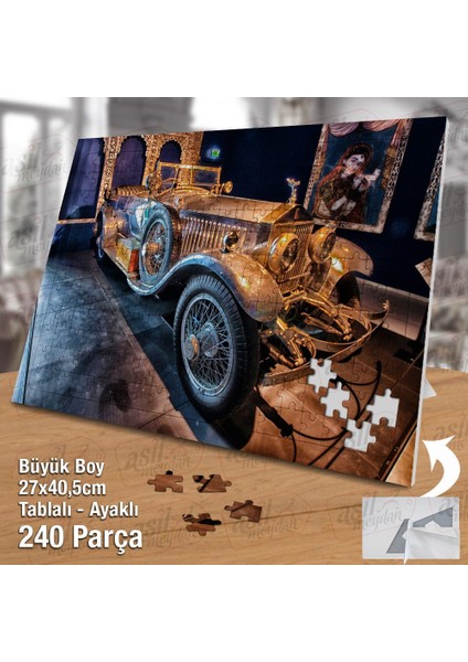 Asil Hobi - Klasik Nostalji Araba Yapboz - Ayak Destekli 240 Parça Puzzle