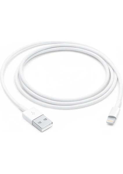 Apple iPhone Şarj Kablosu Tüm Modellerle Uyumlu Şarj Kablosu 1 Metre Lightning-Usb Şarj Cihazı Şarj Aleti