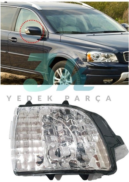 Volvo XC90 XC70 Ayna Sinyali Sağ 2007 2013 indirimleri