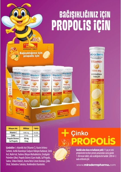 Vitamin C + Propolis + Karamürver 3'etki