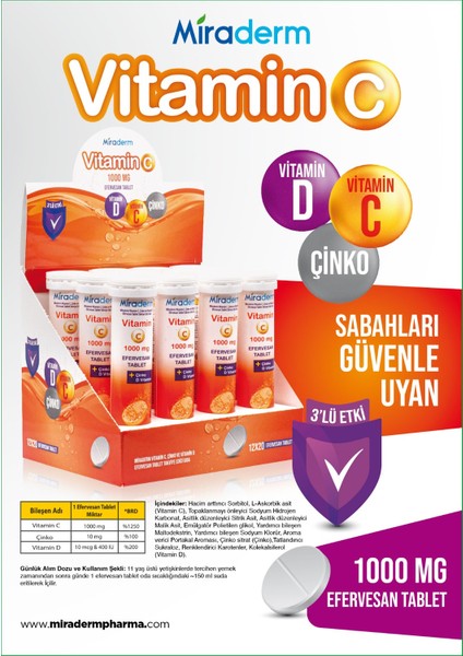 Vitamin C + Propolis + Karamürver 3'etki