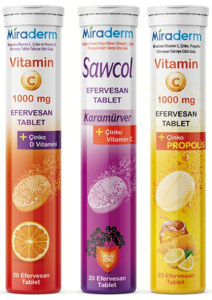 Vitamin C + Propolis + Karamürver 3'etki