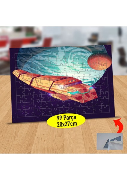 Gezegen Etrafında Uzay Mekiği 99 Parça Puzzle Yapboz TABLO-2767