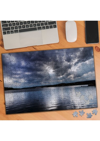 Bulutlu Gökyüzü Manzara 240 Parça Puzzle Yapboz TABLO-434252