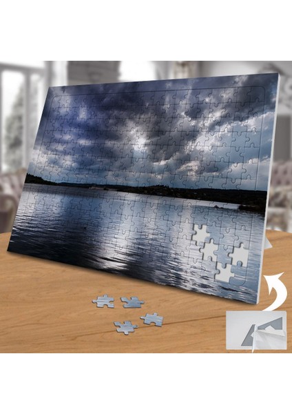 Bulutlu Gökyüzü Manzara 240 Parça Puzzle Yapboz TABLO-434252