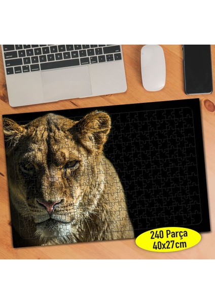 Kızgın Kaplan Hayvan 240 Parça Puzzle Yapboz TABLO-71987884