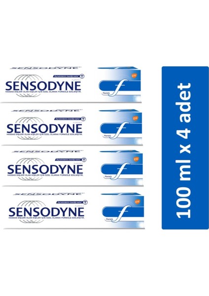 Diş Macunu Florürlü 100ML x 4 Adet