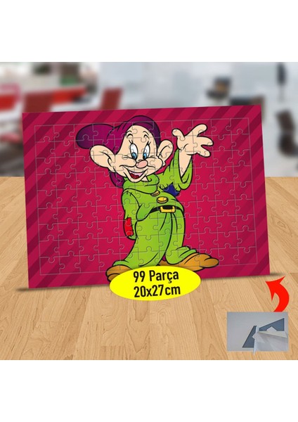 Şapkalı Sevimli Şapşal Cüce 99 Parça Puzzle Yapboz TABLO-904910