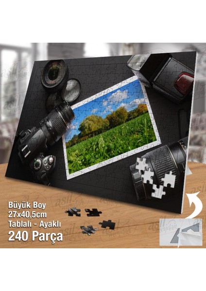 Asil Hobi Fotoğraf Makinesi - Kadraj - Doğa - Resim Yapboz-Ayak Destekli Çerçeveli 240 Parça Puzzle fiyatları