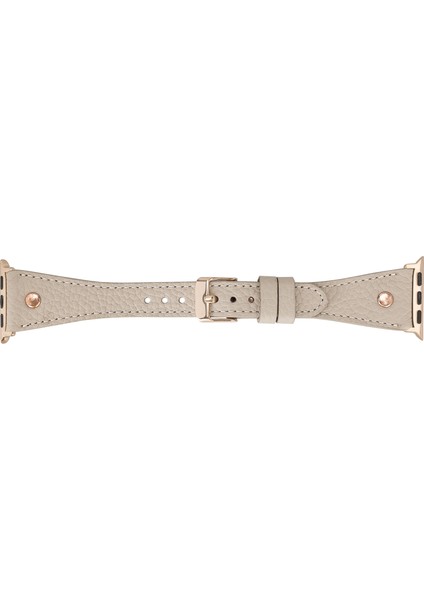 Apple Watch Uyumlu Deri Kordon 38-40-41MM Slim Rg Troklu Erc3 Bej indirimleri