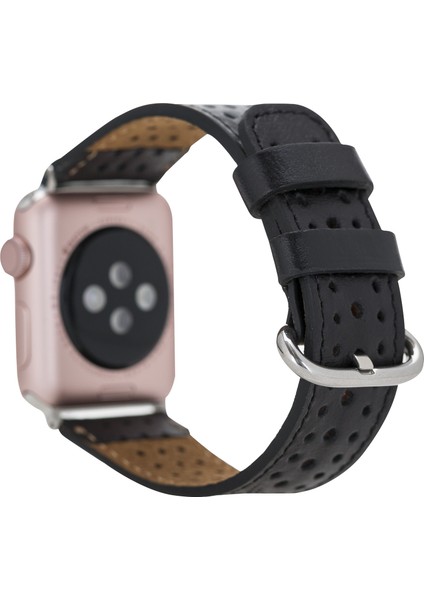 Apple Watch Uyumlu Deri Kordon 38-40-41MM RST1-87019 Siyah