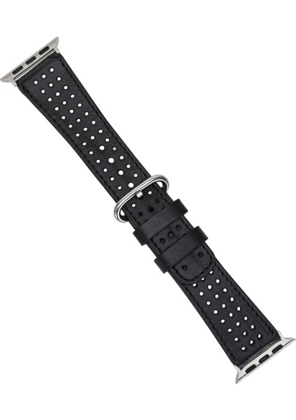 Apple Watch Uyumlu Deri Kordon 38-40-41MM RST1-87019 Siyah