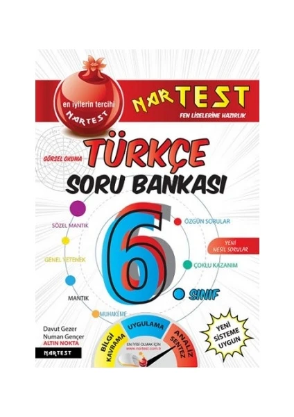 Nartest Yayınevi 6. Sınıf Türkçe Soru Bankası