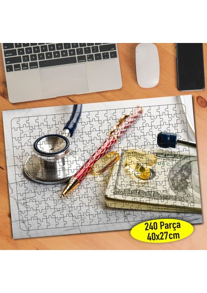 Sağlık Sektörü Dolar ve 240 Parça Puzzle YAPBOZ-65182