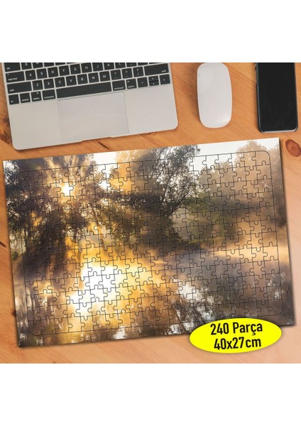 Güneş Işığı Manzarası 240 Parça Puzzle Yapboz TABLO-84529758