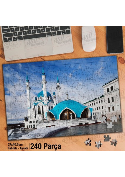 Asil Hobi Rusya - Camii - Deniz - Dini -Mimari Yapboz-Ayak Destekli Çerçeveli 240 Parça Puzzle