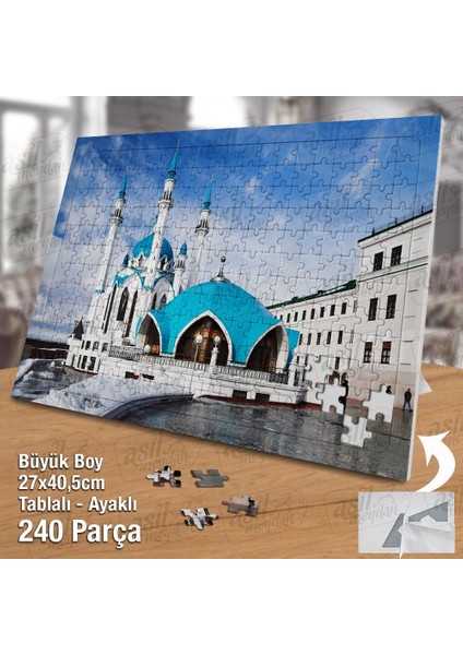 Asil Hobi Rusya - Camii - Deniz - Dini -Mimari Yapboz-Ayak Destekli Çerçeveli 240 Parça Puzzle
