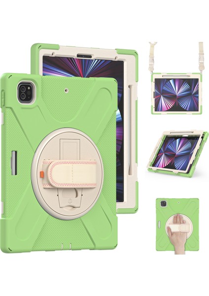 iPad Pro Için Silikon - Pc 12.9 2021 Matcha Yeşil Kılıf (Yurt Dışından)