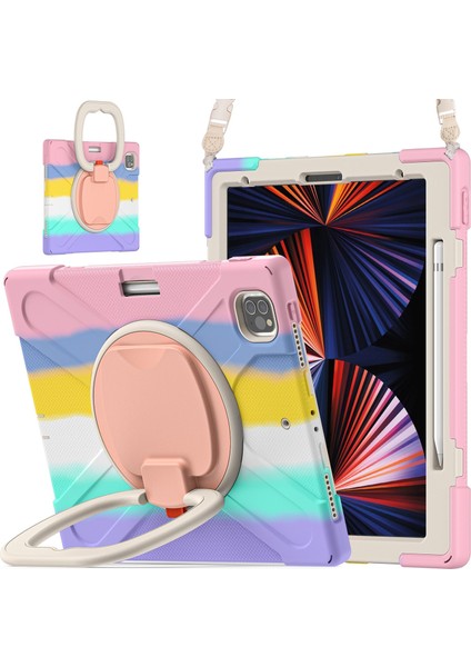 iPad Pro 12.9 2021 Renkli Pembe Kılıf (Yurt Dışından) fırsatları