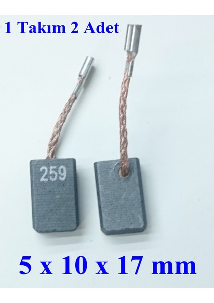 Metabo W 7-115 Avuç Taşlama Kömür Fırça 5X10X17 (3 Al 2 Öde )