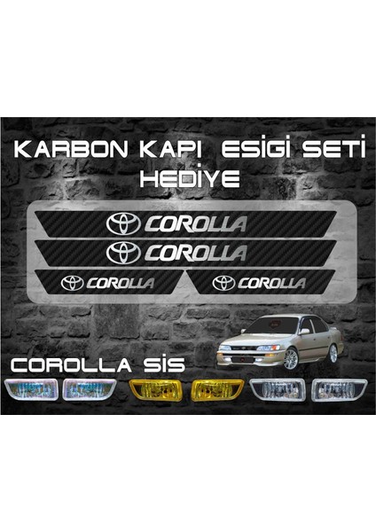 Toyota Corolla Efsane Kasa Sis Farı Sarı modelleri