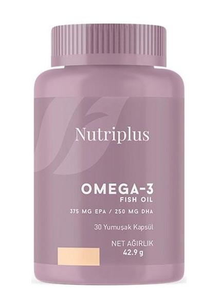 Omega -3 Balık Yağı Takviye Edici Gıda-30 Yumuşak Kapsül