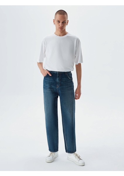Erkek Julıan Normal Bel Rahat Kesim Loose Fit Jean Pantolon