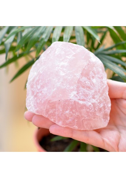 Büyük Boy Pembe Kuvars Taşı Ham Kütle - Işlenmemiş Taş
