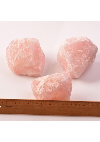 Büyük Boy Pembe Kuvars Taşı Ham Kütle - Işlenmemiş Taş