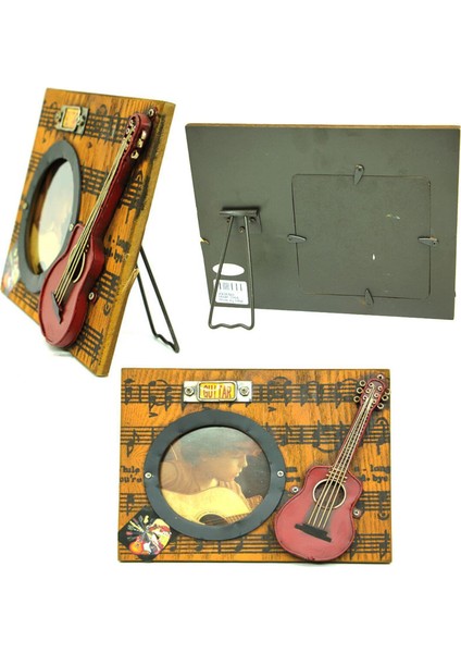 Dekoratif Metal Çerçeve Gitar Dekorlu fırsatları