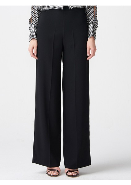 7535 Paçası Bol Pantolon-Siyah modelleri