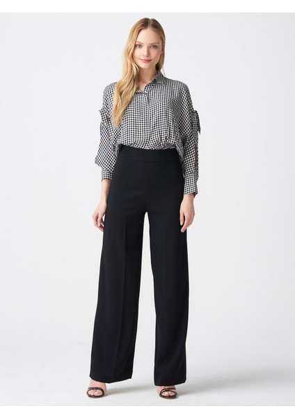 7535 Paçası Bol Pantolon-Siyah fırsatları