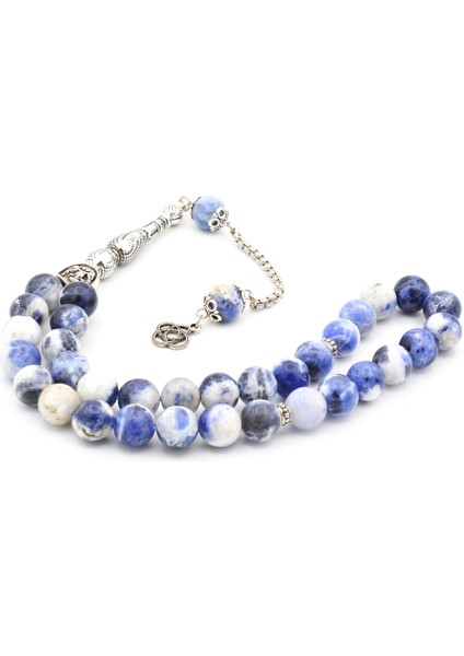 Hakiki Doğal Sodalit Tesbih 1.kalite Iri Boy 10 mm modelleri