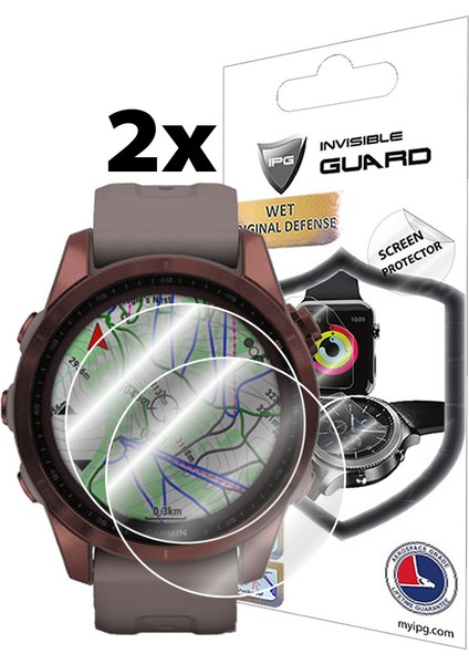Garmin Fenix 7s 7s Solar 7s Sapphire ile Uyumlu Ipg Ekran Koruyucu (2 Adet) fiyatları
