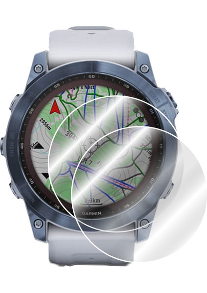 Garmin Fenix 7x Solar 7x Sapphire ile Uyumlu Ipg Ekran Koruyucu (2 Adet)