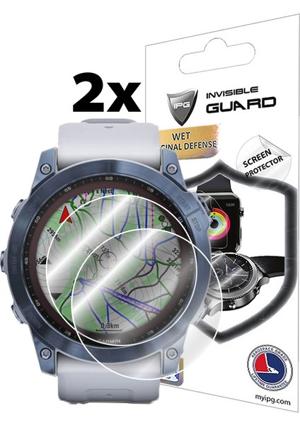 Garmin Fenix 7x Solar 7x Sapphire ile Uyumlu Ipg Ekran Koruyucu (2 Adet) fiyatları