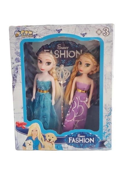 Mini Elsa ve Anna Kutulu Ikili Rrozen Girls Bebek Oyuncak