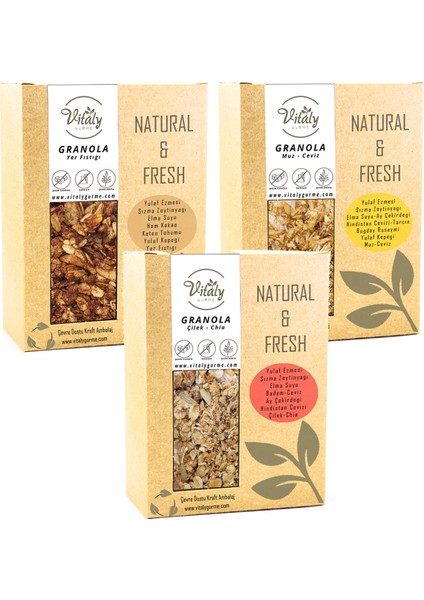 Granola Karışık Meyve'li Ve Kuruyemişli 3'lü Set 3 x 320 gr