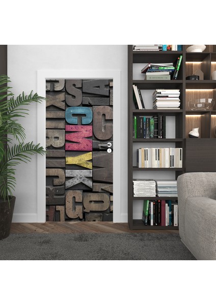 Kapı Kaplama Giydirme Folyosu Sticker 0041