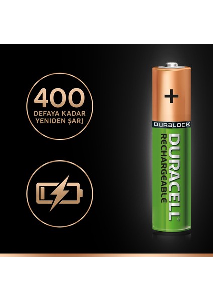 750 Mah Şarjlı Aaa Ince Kalem Pil 8'li Pil Kutusu modelleri