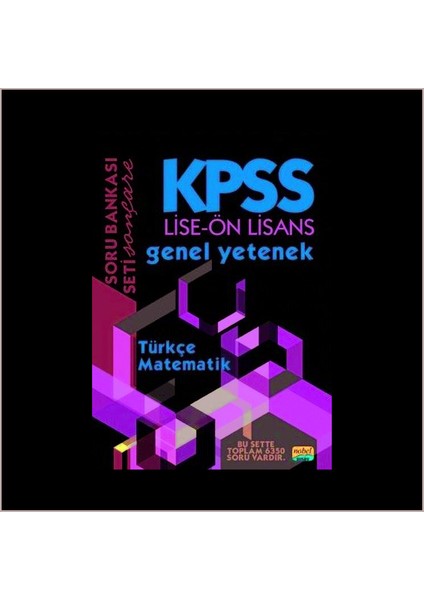 Kpss 2022 Lise Önlisans Genel Yetenek Soru Bankası Tek Kitap / Nobel