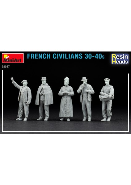 French Civilians '30-'40S Fransız Sivil Figür 1:35 N:38037 indirimleri