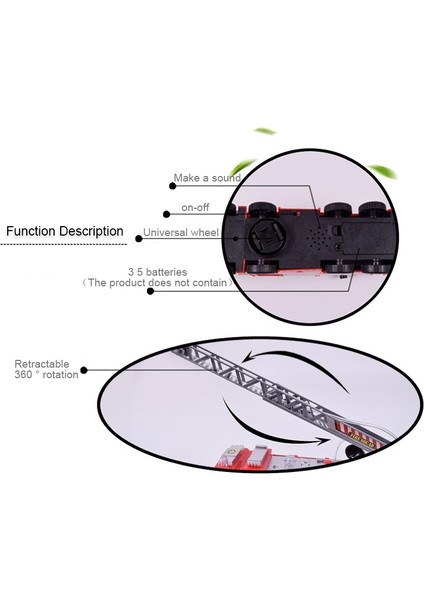 Elektrikli Su Püskürtme Itfaiye Aracı Kırmızı (Yurt Dışından)